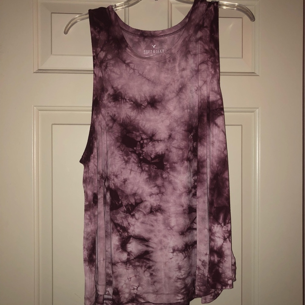 Plum Purple Tie Dye Tank